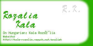 rozalia kala business card